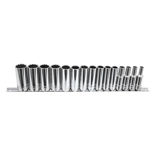 3/8" Drive Metric, 15 pcs